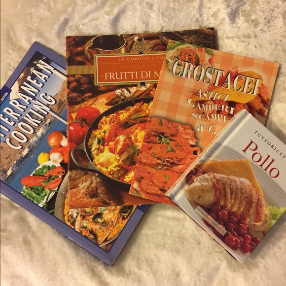 Mediterranean Cookbooks in Italian & English - Picture 1 of 3